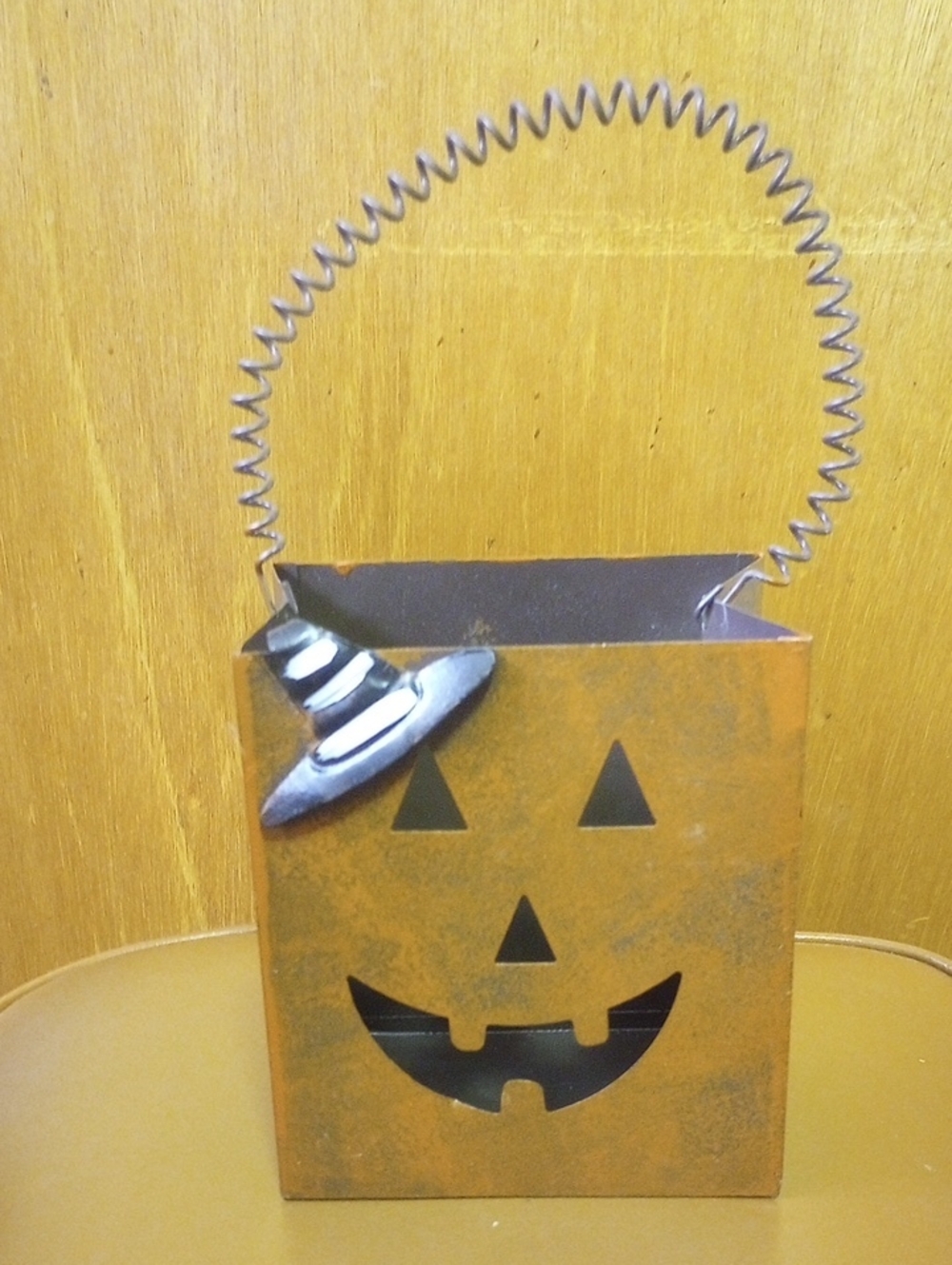 Halloween Jack-o'-lantern Rite Aid Metal Bucket w/ Handle